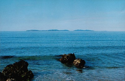 Les iles d or Porquerolles, Port-cros et le Levant vue de Gigaro a La Croix Valmer